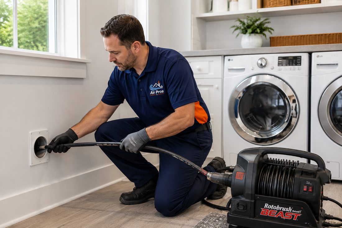 Dryer vent cleaning